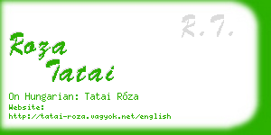 roza tatai business card